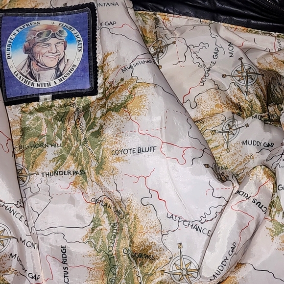 Durkees Expeess Flight Jacket Leater with a mission - Picture 9 of 10